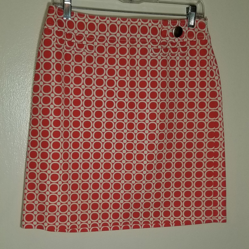 Ann Taylor women's size 6 polka dot skirt